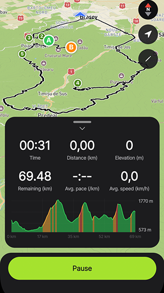 Live GPS tracking
